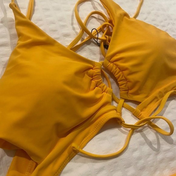 Zaful Yellow Bikini XL NWT - Picture 9 of 9